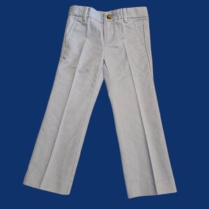Janie and Jack Pastel Blue Cotton Pants Adjustable Waist Toddler Boy Size 3 NEW